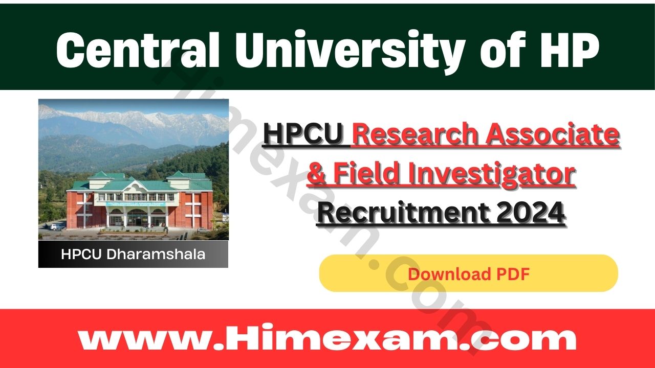 HPCU Research Associate & Field Investigator Recruitment 2024