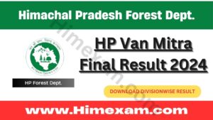 HP Van Mitra Final Result 2024