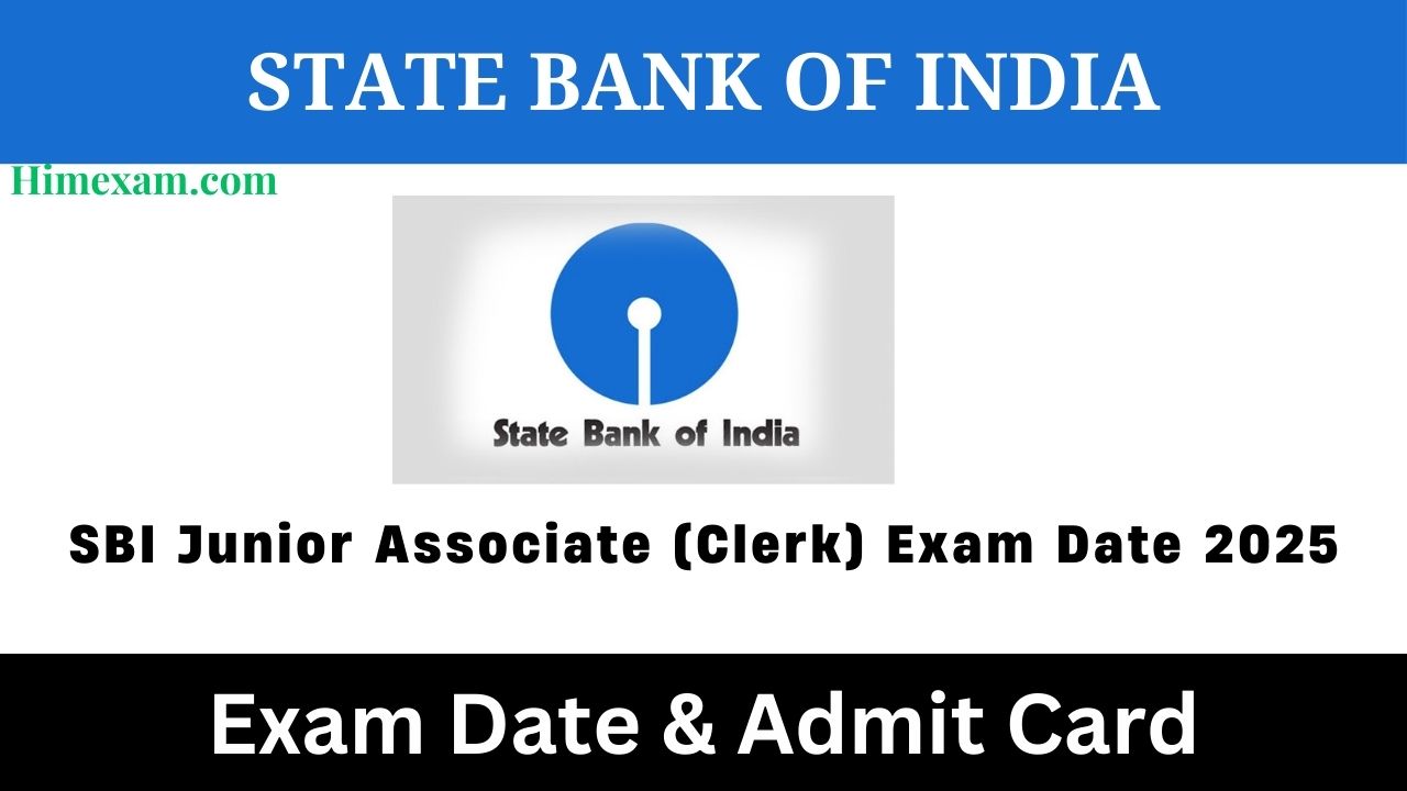 SBI Junior Associate (Clerk) Exam Date 2025