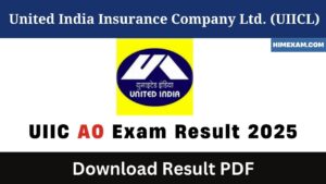 UIIC AO Exam Result 2025