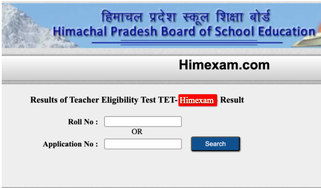 HPTET Result 2024 Download HP TET Result Score Card November 2024