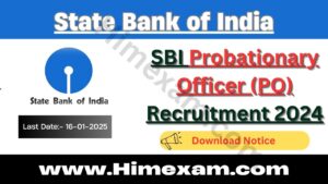 SBI PO Recruitment 2024