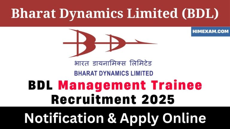 BDL Management Trainee Recruitment 2025