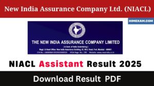 NIACL Assistant Result 2025