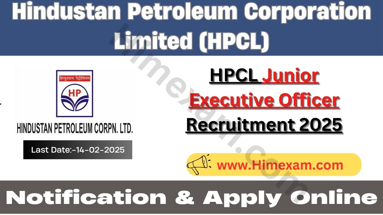 HPCL Junior Executive Officer Recruitment 2025