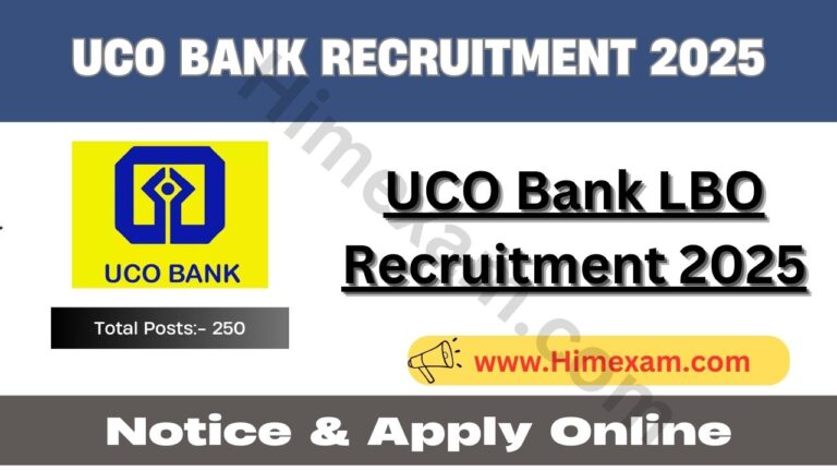 UCO Bank LBO Recruitment 2025