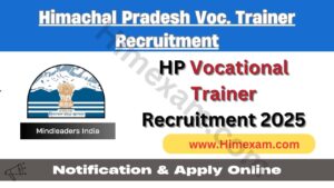 HP Vocational Teacher Recruitment 2025