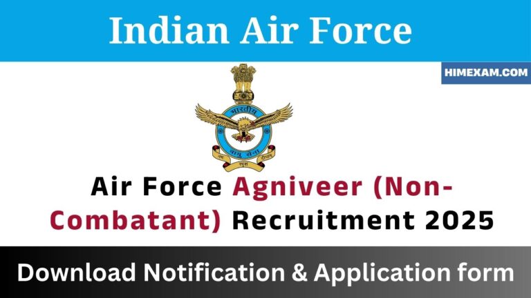 Air Force Agniveer (Non-Combatant) Recruitment 2025