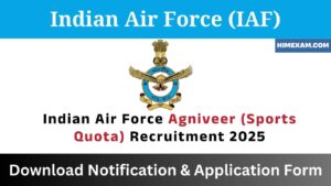 Indian Air Force Agniveer (Sports Quota) Recruitment 2025