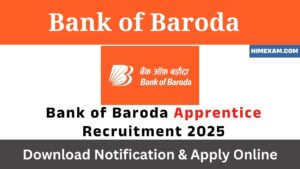 Bank of Baroda Apprentice Recruitment 2025