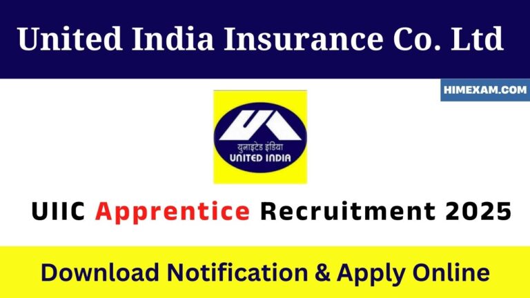 UIIC Apprentice Recruitment 2025