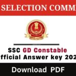 SSC GD Constable Official Answer key 2025