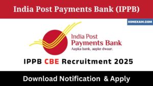 IPPB CBE Recruitment 2025