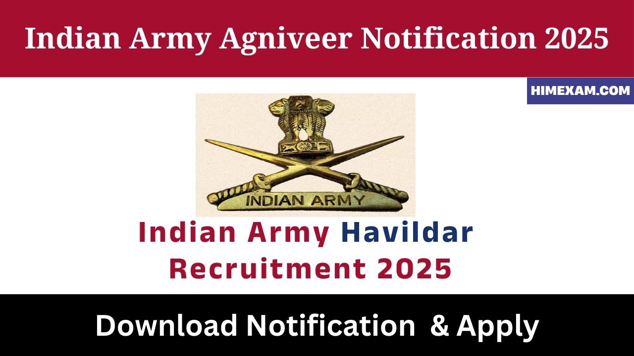 Indian Army Havildar Recruitment 2025