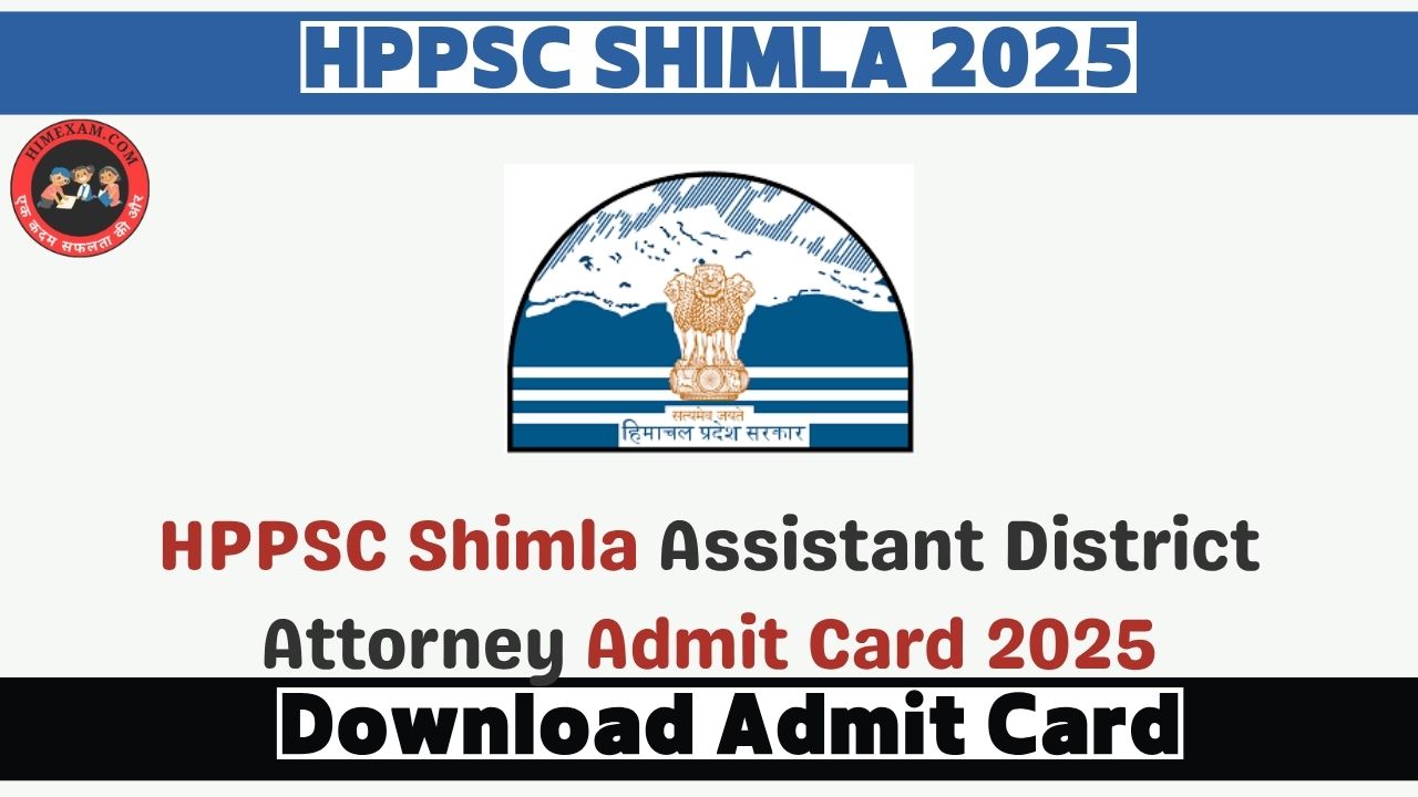 HPPSC Shimla Assistant District Attorney Admit Card 2025
