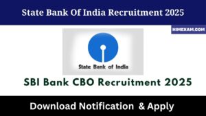 SBI Bank CBO Recruitment 2025