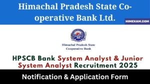 HPSCB Bank System Analyst & Junior System Analyst Recruitment 2025