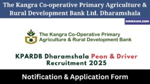 KPARDB Dharamshala Peon & Driver Recruitment 2025