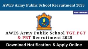 AWES Army Public School TGT,PGT & PRT Recruitment 2025