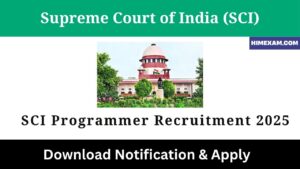 SCI Programmer Recruitment 2025