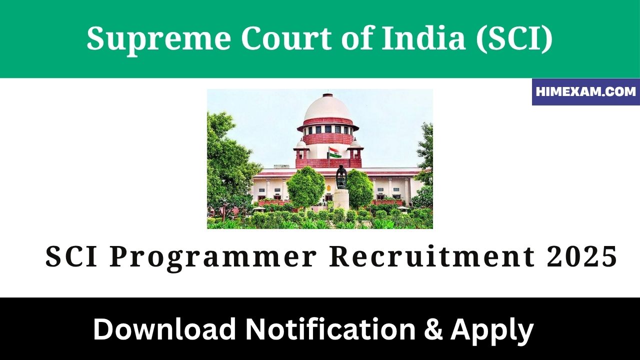 SCI Programmer Recruitment 2025