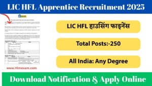 LIC HFL Apprentice Recruitment 2025