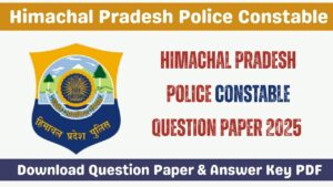 HP Police Constable Question Paper Held On 15 June 2025