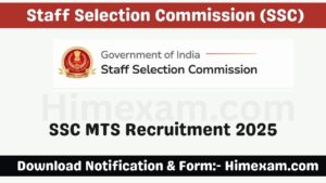 SSC MTS Recruitment 2025