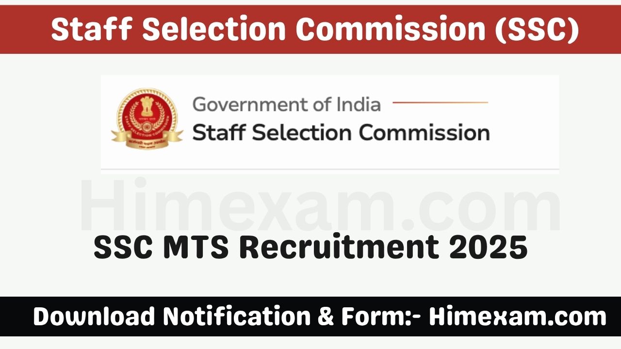 SSC MTS Recruitment 2025