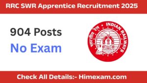 RRC SWR Apprentice Recruitment 2025