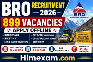 BRO Recruitment 2026 Notification Out for 899 Posts, Apply Offline for GREF Vacancies