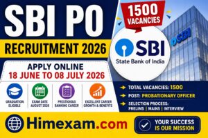 SBI PO Recruitment 2026 Notification Out for 1500 Vacancies – Apply Online