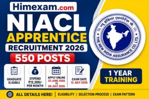 NIACL Apprentice Recruitment 2026