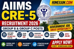 AIIMS CRE-5 Recruitment 2026 Notification Out: Apply Online for Group B & Group C Posts