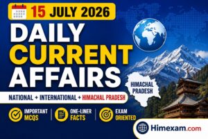 Daily Current Affairs 15 July 2026