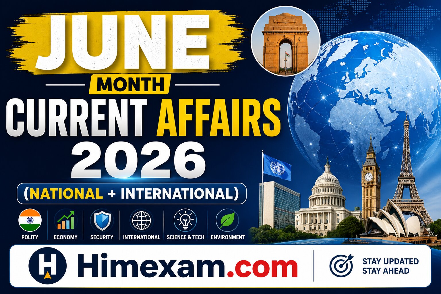 June Month Current Affairs 2026(National + International)