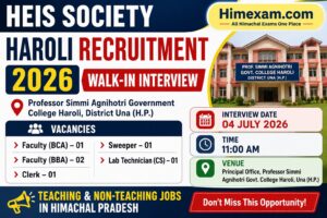 Govt College Haroli Una Walk-in Interview 2026 for Teaching and Non-Teaching Posts