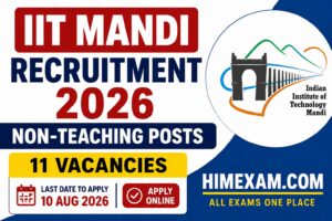 IIT Mandi Non-Teaching Recruitment 2026 Notification Out for 11 Posts | Apply Online