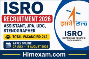 ISRO Assistant Recruitment 2026 Notification Out for 242 Posts | Apply Online