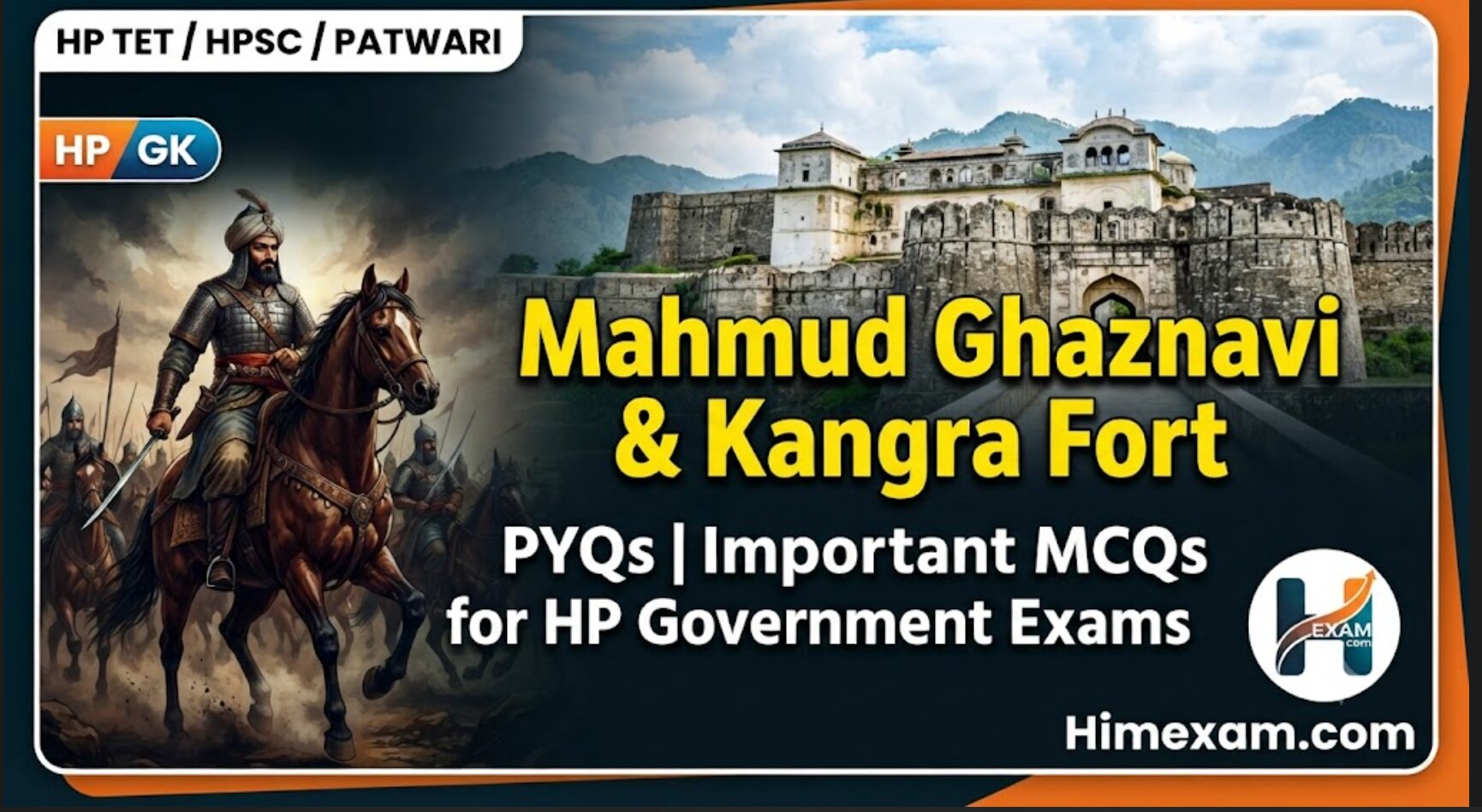 Mahmud Ghaznavi and Kangra Fort PYQs | Important MCQs for HP Government Exams