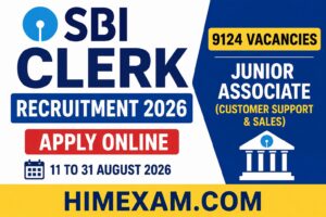 SBI Clerk Recruitment 2026: Notification Out for 9124 Junior Associate Posts, Apply Online