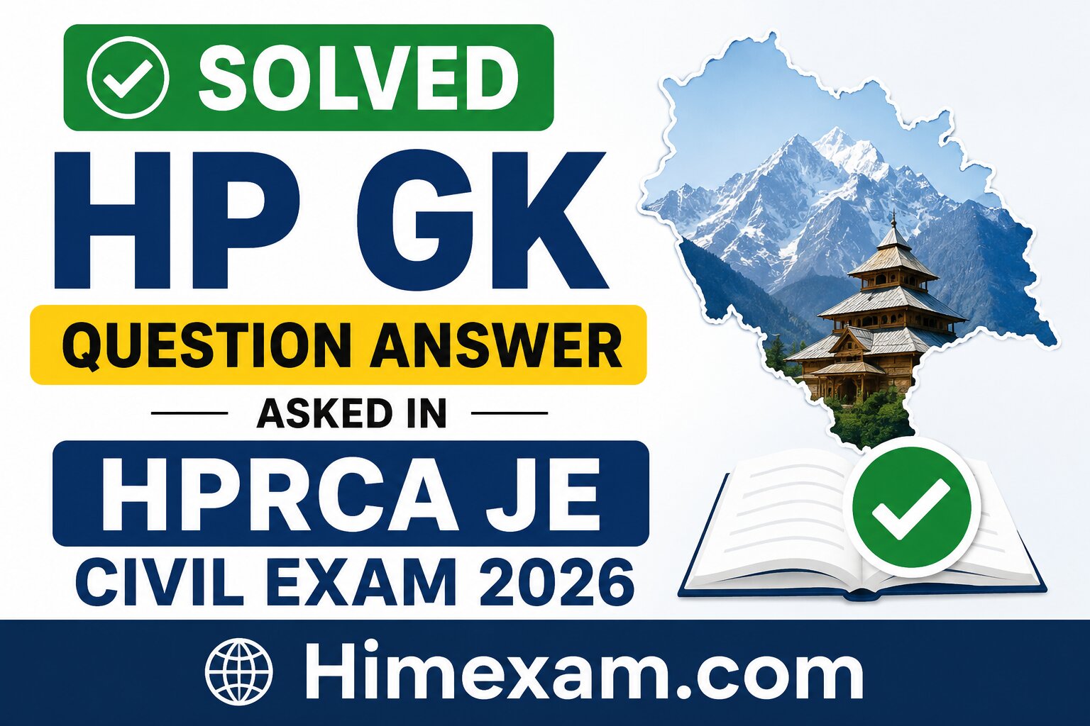Solved HP GK Question Answer Asked in HPRCA JE Civil Exam 2026