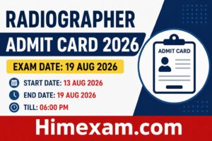 HPRCA Hamirpur Radiographer Admit Card 2026 – Download Link
