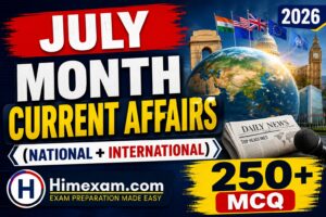 July Month Current Affairs 2026(National + International)