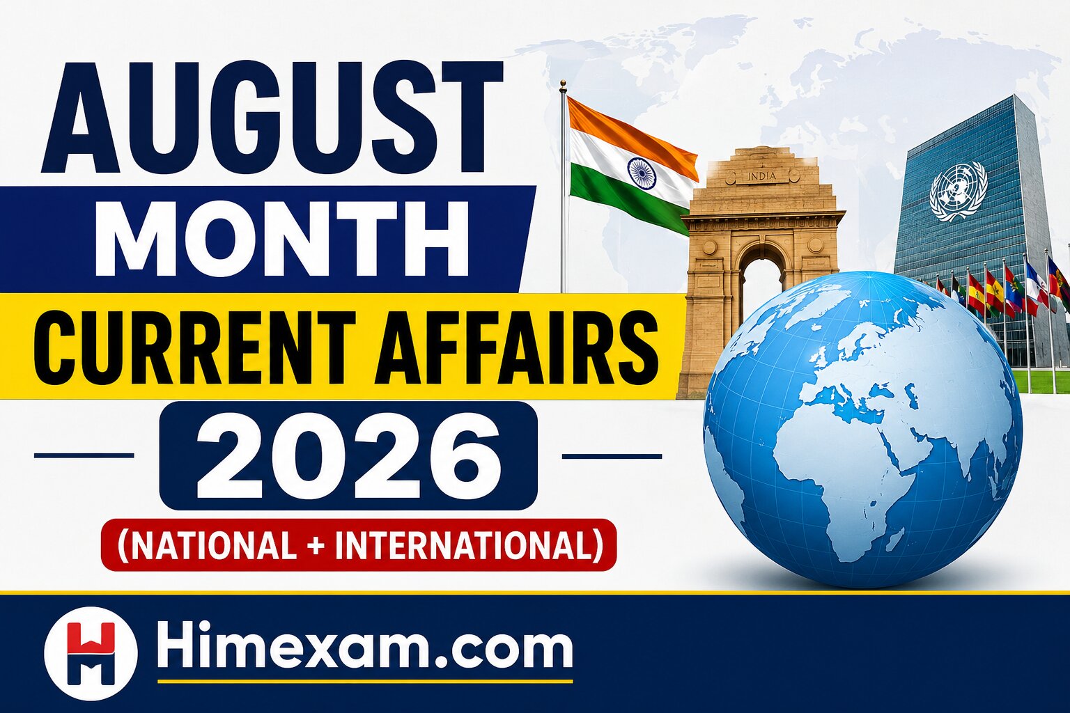 August Month Current Affairs 2026(National + International)