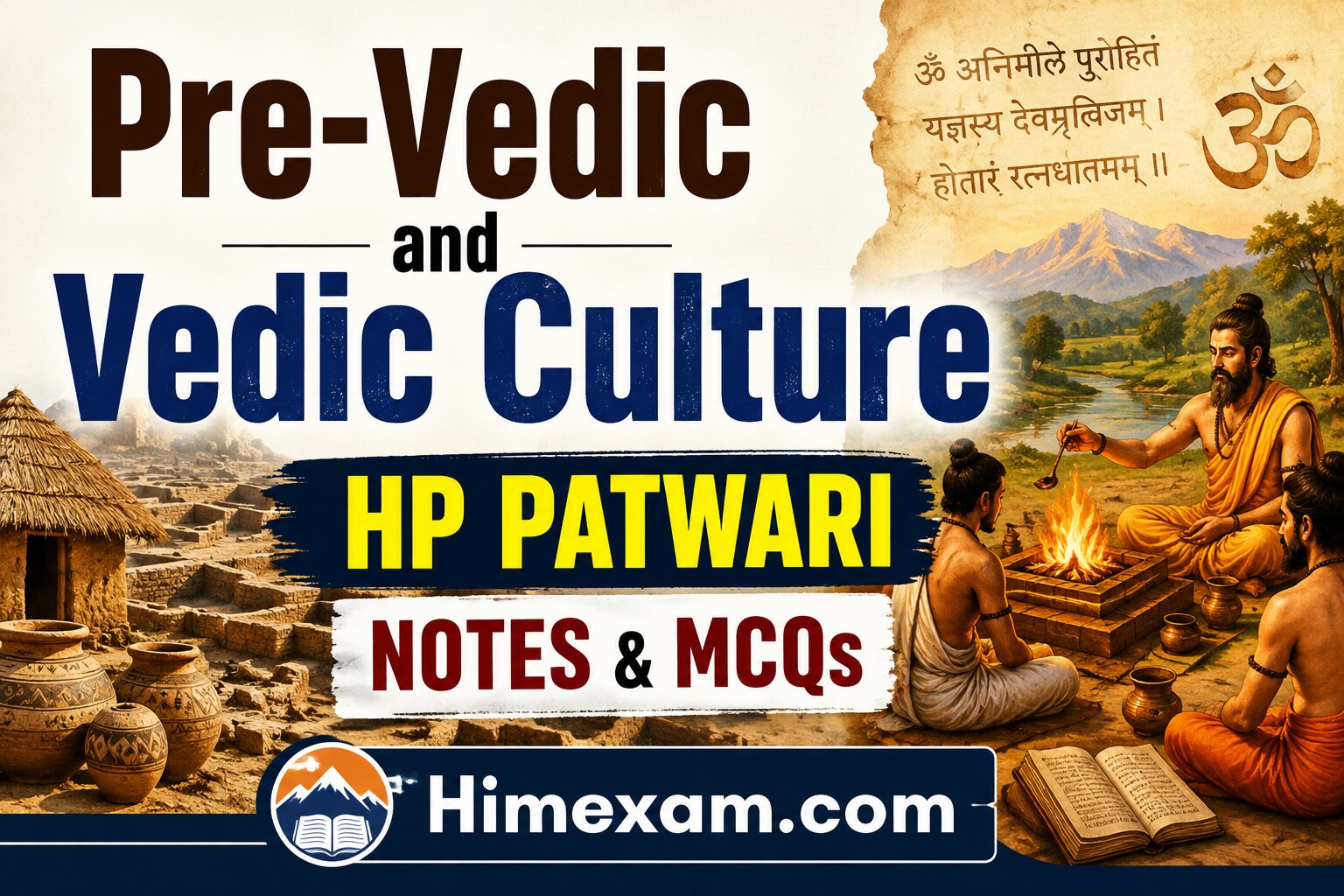 Pre-Vedic and Vedic Culture | HP Patwari Notes & MCQs