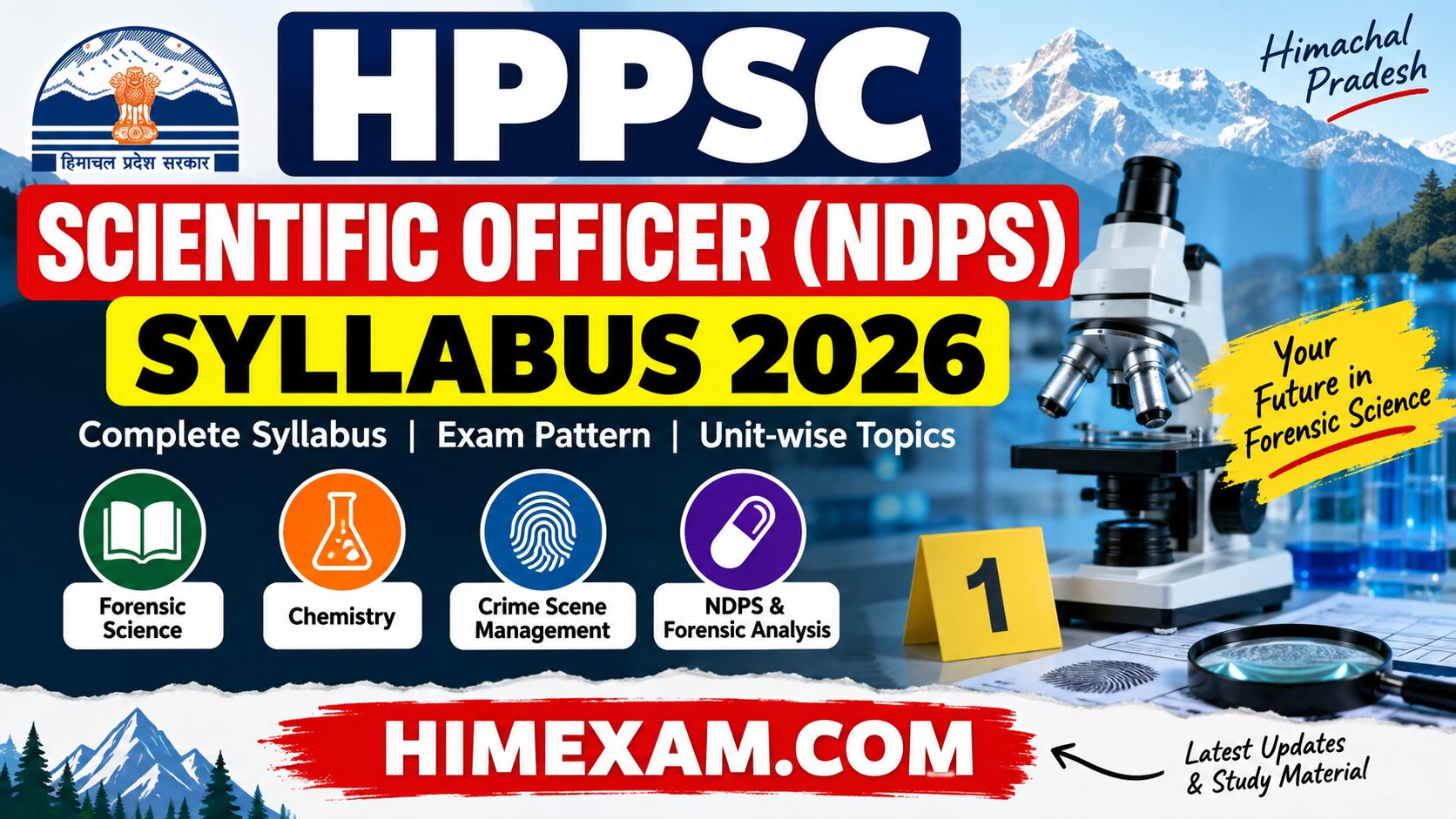 HPPSC Scientific Officer (NDPS) Syllabus – Complete Syllabus & Exam Pattern