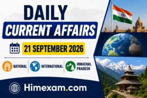 Daily Current Affairs 21 September 2026