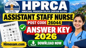 HPRCA Assistant Staff Nurse Answer Key 2026 – Download Official Answer Key