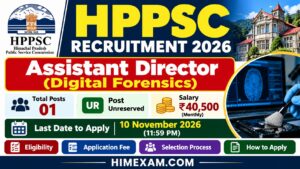 HPPSC Assistant Director Digital Forensics Recruitment 2026 – Apply Online